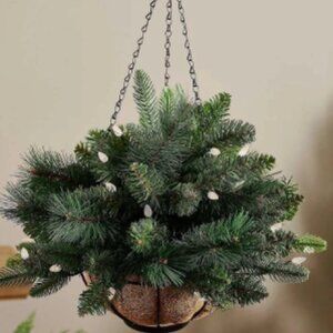 Bethlehem Lights 18" Overlit Basket with 3-in-1 LEDs Green NEW